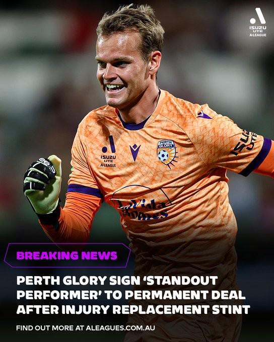 世俱杯赔率-最初只是来临时救火，珀斯光荣门将如今获得三年合同